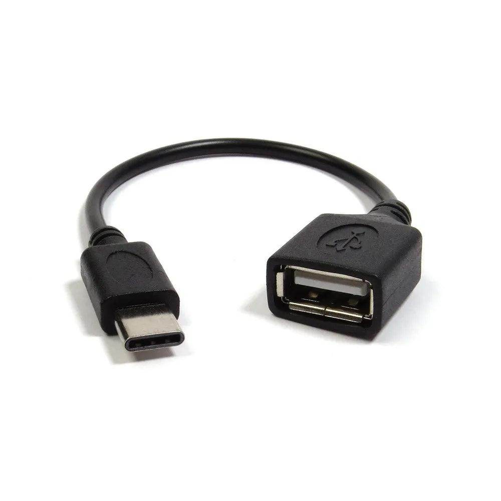 Cabo Adaptador Tipo-C para USB Fêmea OTG - Vai Veloz Comércio