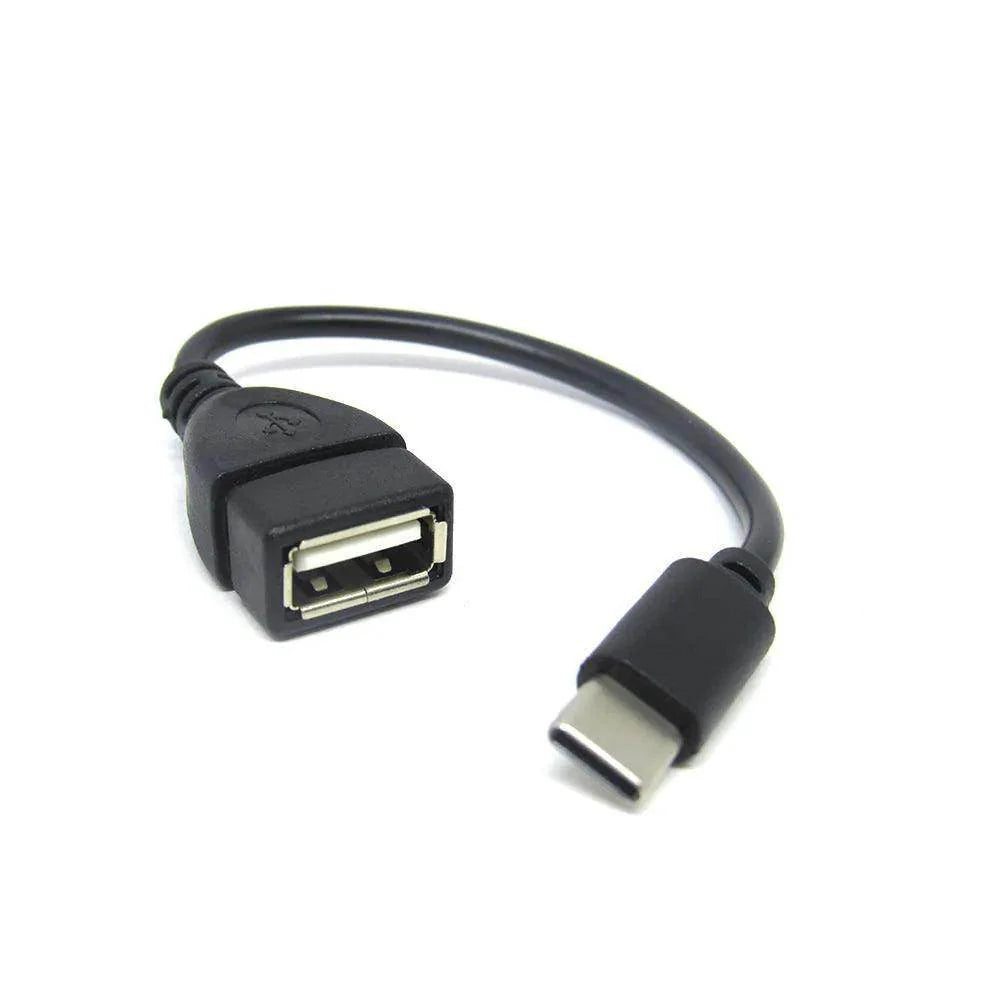 Cabo Adaptador Tipo-C para USB Fêmea OTG - Vai Veloz Comércio