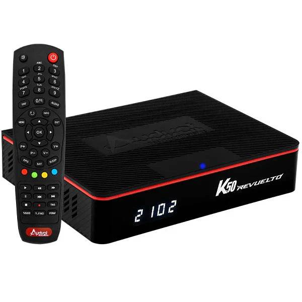 Receptor Audisat K50 Revuelto Full HD IPTV Wi-Fi - Vai Veloz Comércio