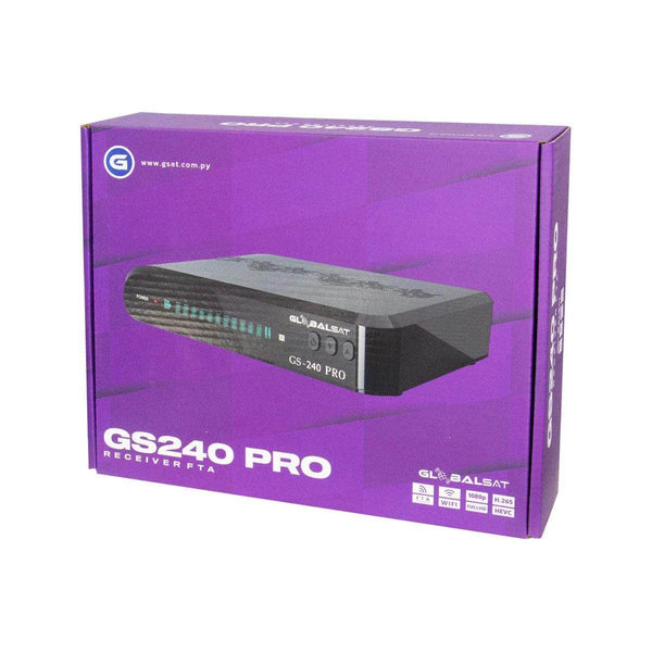Receptor Globalsat GS-240 Pro Full HD Wi-Fi ACM - Vai Veloz Comércio