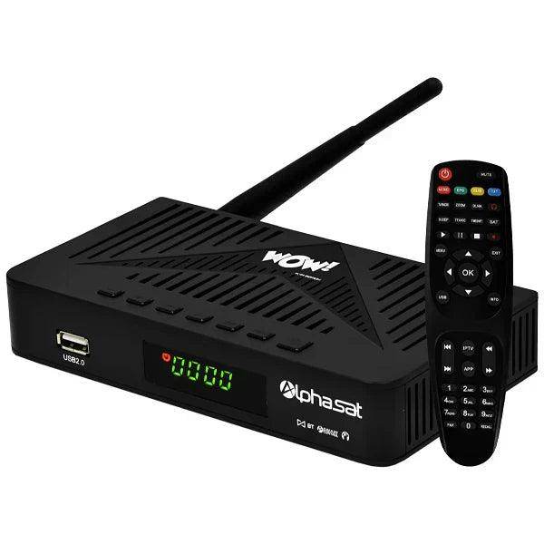 Receptor Alphasat Wow HD Wi-Fi ACM - Vai Veloz Comércio