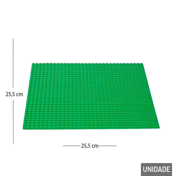 Base Para Bloco de Montar 25,5cm - Vai Veloz Comércio