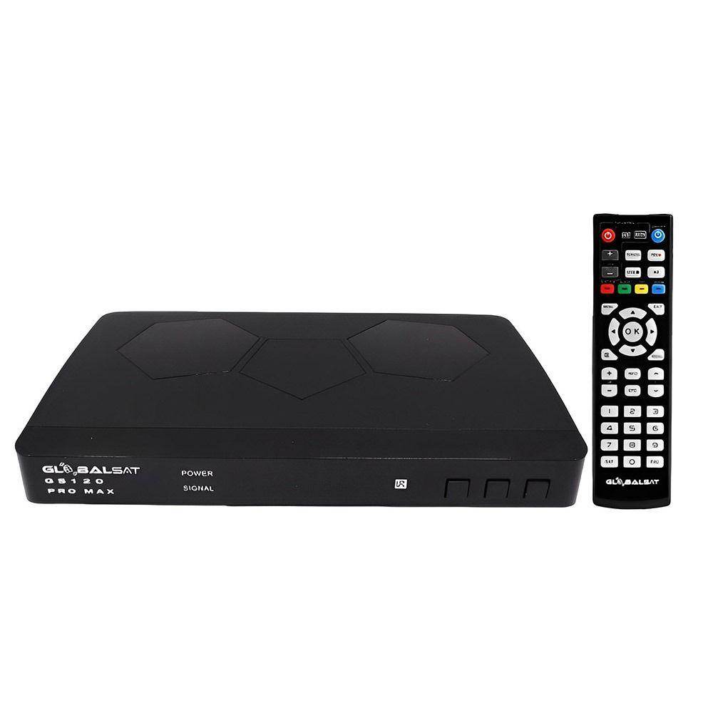 Receptor Globalsat GS-120 Pro Max Full HD Wi-Fi ACM - Vai Veloz Comércio