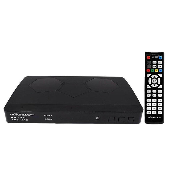 Receptor Globalsat GS-120 Pro Max Full HD Wi-Fi ACM - Vai Veloz Comércio